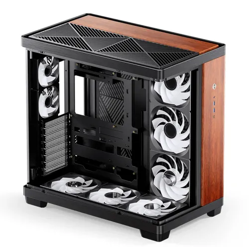 Case PC JONSBO TK-4 Black Wood – ATX| GPU 460mm| AIO 420mm| Kính 4mm